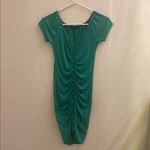 Green Ruched Dress